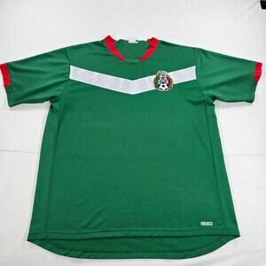 2006 Mexico National Soccer Team Green Soccer Jersey Men's Size XL Vintage